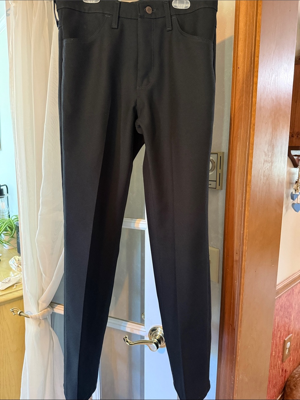 Wrangler Black Pants with Interior Label